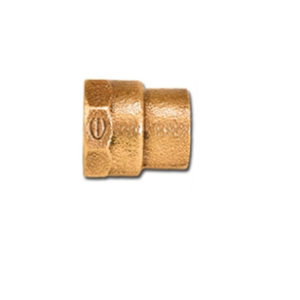 Conector bronze soldável rosca fêmea - 603 - sem anel