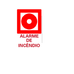 Placas E2 de sinalização de equipamento de combate a incêndio e alarme