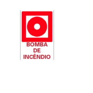 Placas E3 de sinalização de equipamento de combate a incêndio