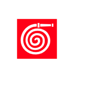 Placas E8 de sinalização de equipamento de combate a incêndio e alarme