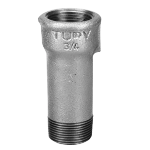 Luva galvanizado alongada macho e fêmea galvanizado bsp