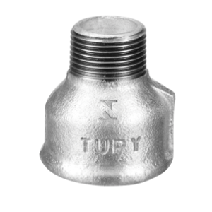 Luva de redução galvanizado macho e fêmea bsp