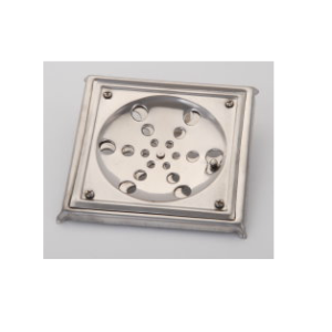 Ralo inox quadrado rotativo com caixilho