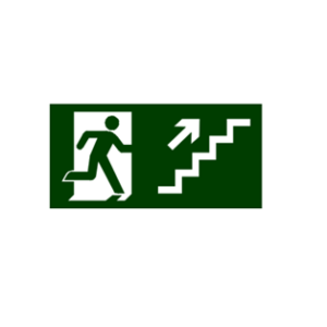 Placa S11 de sinalização de orientação e salvamento