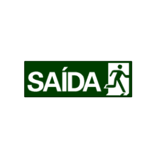 Placa S15 de sinalização de orientação e salvamento