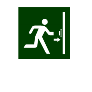 Placa S20 de sinalização de orientação e salvamento