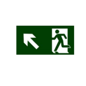 Placa S5 de sinalização de orientação e salvamento