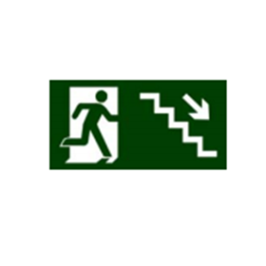 Placa S8 de sinalização de orientação e salvamento