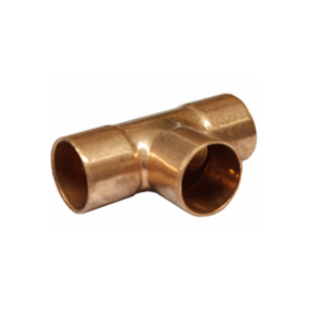 Tê cobre/ bronze soldável -611- sem anel