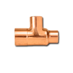 Tê cobre soldável com redução lateral - 611 rl - sem anel