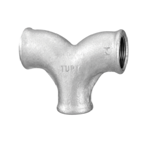 Tê de curva dupla galvanizado bsp