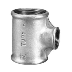 Tê de redução galvanizado bsp