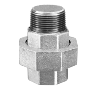 União assento cônico de ferro macho e fêmea